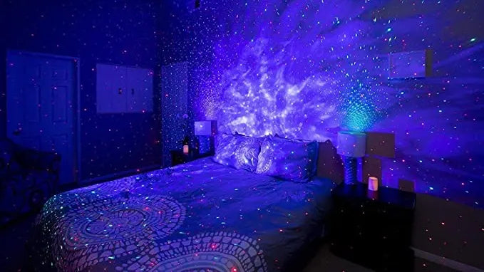 Galaxy Projector with Mini Bluetooth Speaker, Night Light Projector for Kids, Black