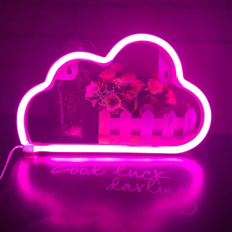 Vibrant LED Neon Signs for Wall Décor, USB Powered