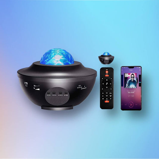 Galaxy Projector with Mini Bluetooth Speaker, Night Light Projector for Kids, Black