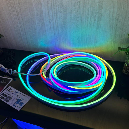 Neon LED Strip Lights, Waterproof, RGBIC, 3-meter