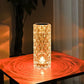 Rose Crystal Glass Table Lamp, 3D Light