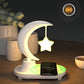 Crescent Moon LED Lamp | Wireless Charging Pad | Bluetooth Speaker, 3-in-1