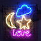 Vibrant LED Neon Signs for Wall Décor, USB Powered