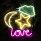 Vibrant LED Neon Signs for Wall Décor, USB Powered