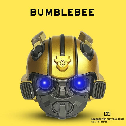Portable Bumblebee Helmet Bluetooth Wireless Speaker, Mini