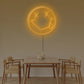 Tongue Out Smiling Face Transparent LED Neon Sign, 35 cm