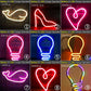 Vibrant LED Neon Signs for Wall Décor, USB Powered