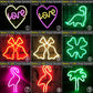 Vibrant LED Neon Signs for Wall Décor, USB Powered