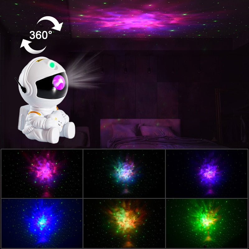 Astronaut Space Galaxy Projector, Gaming Room Décor