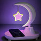 Crescent Moon LED Lamp | Wireless Charging Pad | Bluetooth Speaker, 3-in-1